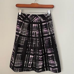 Banana Republic Cotton/Silk Fully Lined Modern Plaid Miniskirt Sz 2